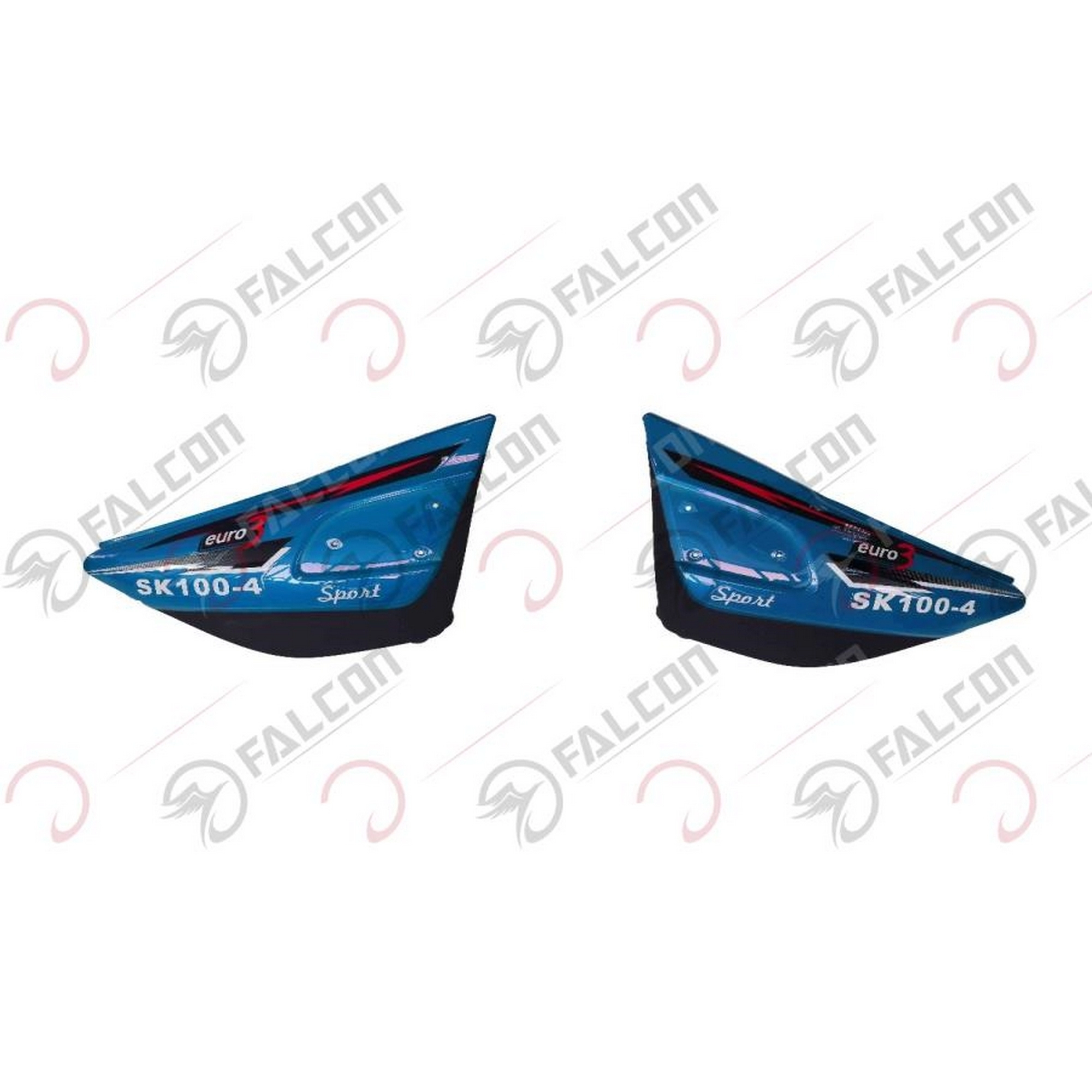 FALCON SK100-4 SPORT YAN KAPAK SAĞ SOL MAVİ TAKIM #004-23-07MTK