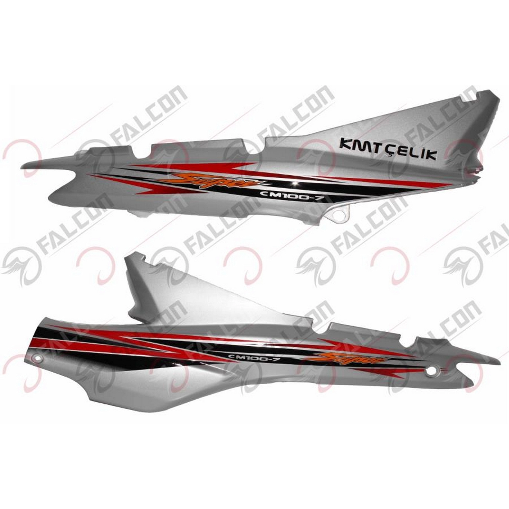 FALCON KMT CELIK 100 ARKA KARENAJ SAĞ SOL GRİ TAKIM #10C-23-10GTK