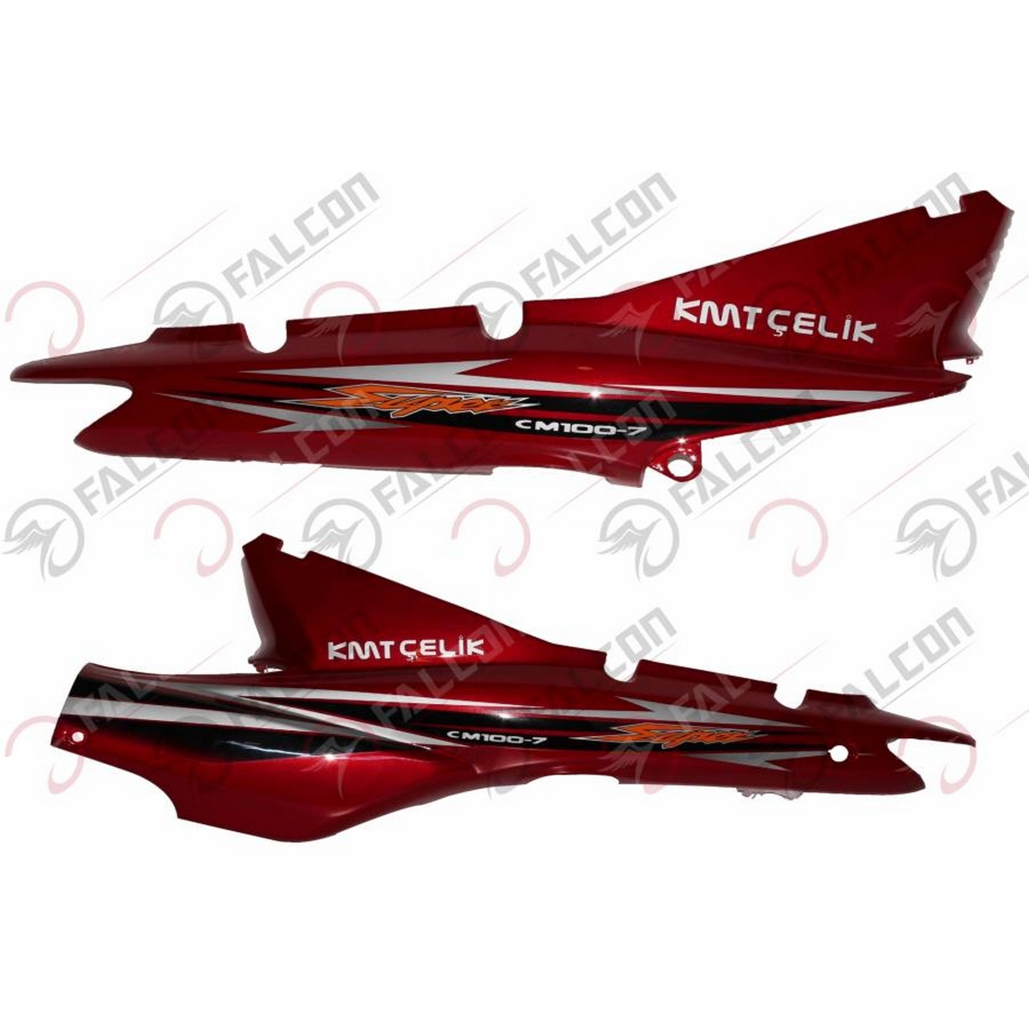 FALCON KMT CELIK 100 ARKA KARENAJ SAĞ SOL KIRMIZI TAKIM #10C-23-10KTK