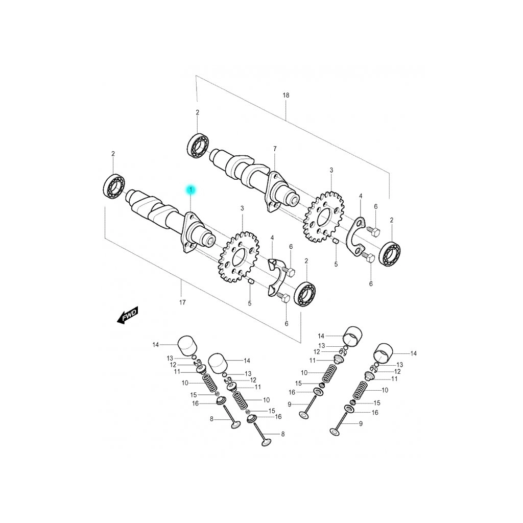 HYOSUNG GV 250 EGZANTRİK MİLİ EMME ÇIPLAK