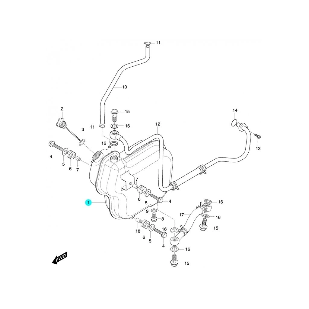 HYOSUNG Atv 450 YAĞ DEPOSU