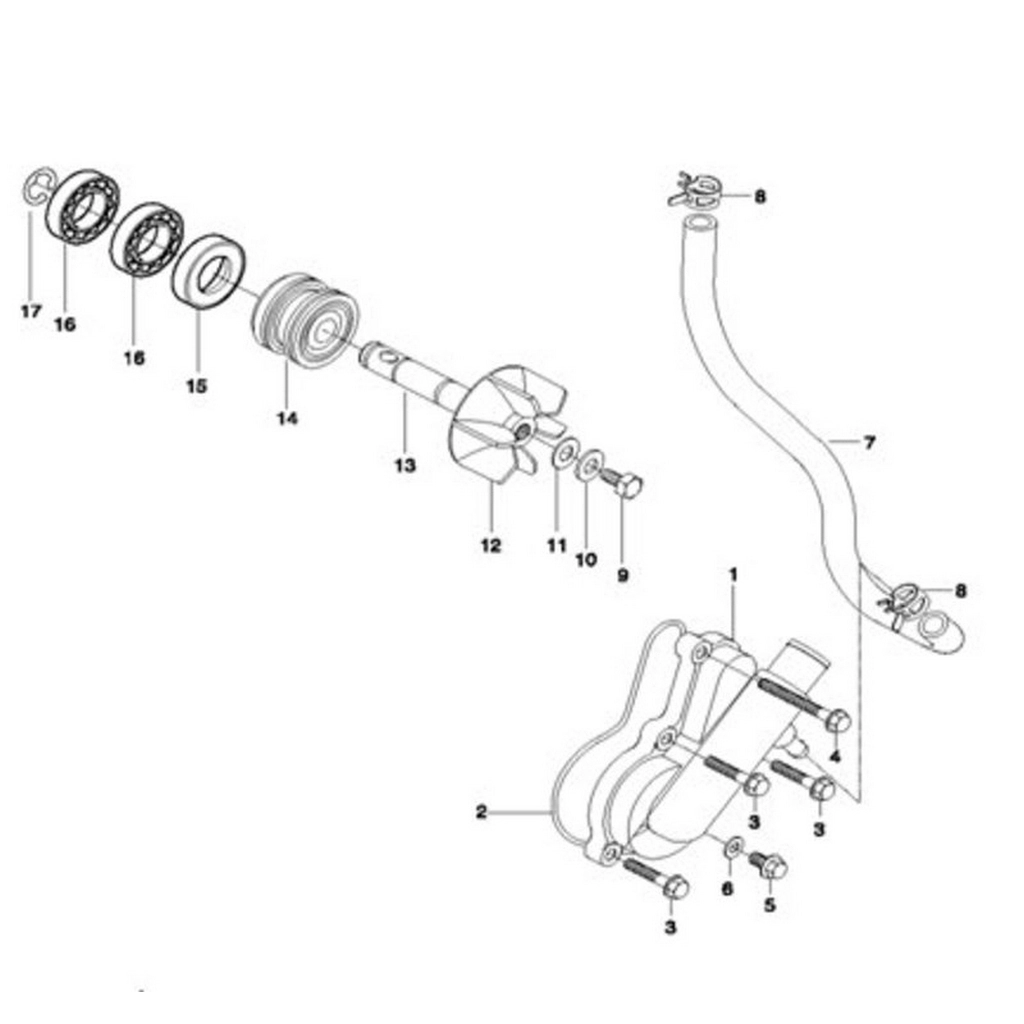 HYOSUNG Atv 450 TERMOSTAT DÖNÜŞ HORTUMU SU POMPA GİRİŞİ
