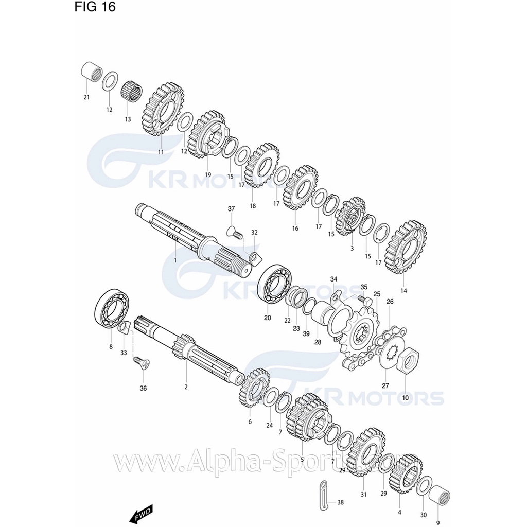 HYOSUNG GD 250 Naked TAHRİK MİLİ