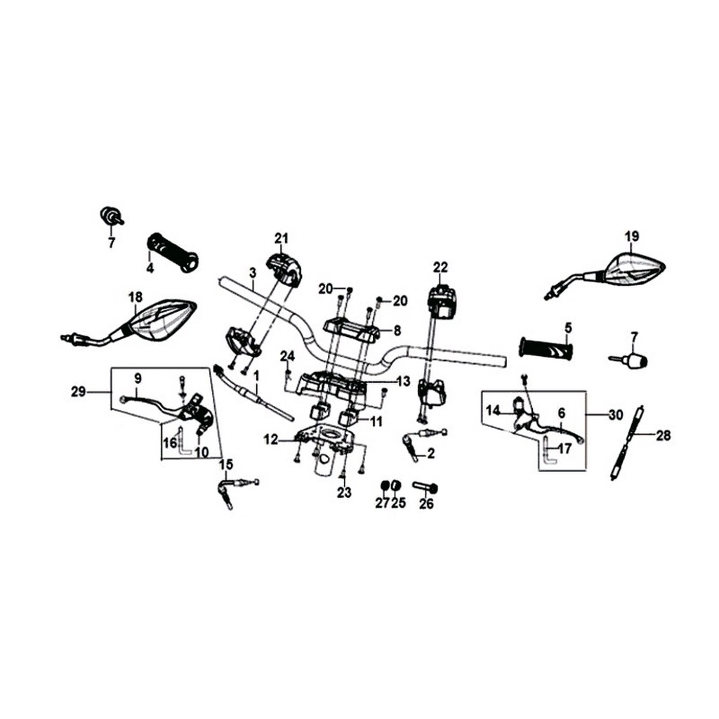 SYM Jet 14 125 Ie Euro 4 SOL LEVYE KOMPLE