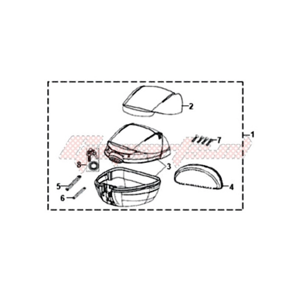SYM Symphony ST 125 IE ARKA ÇANTA SET GRİ