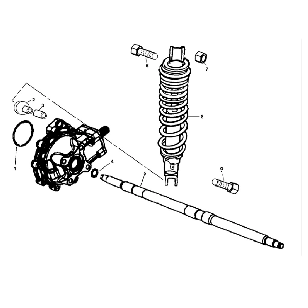 KUBA ALTERRA 350 ARKA AKS MİLİ #KM 75057