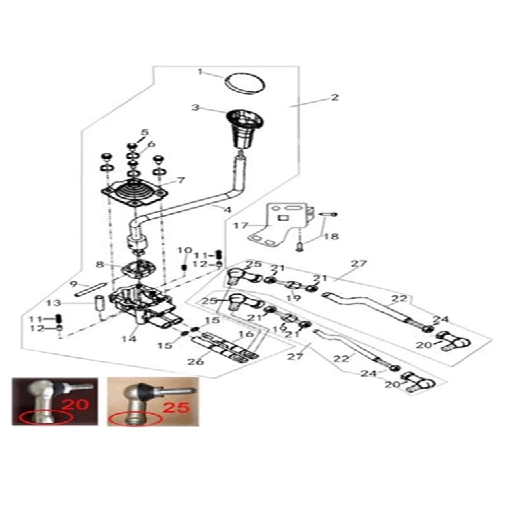 KUBA ALTERRA 350 VİTES KOLU MİLİ TAKIM #KM 75068