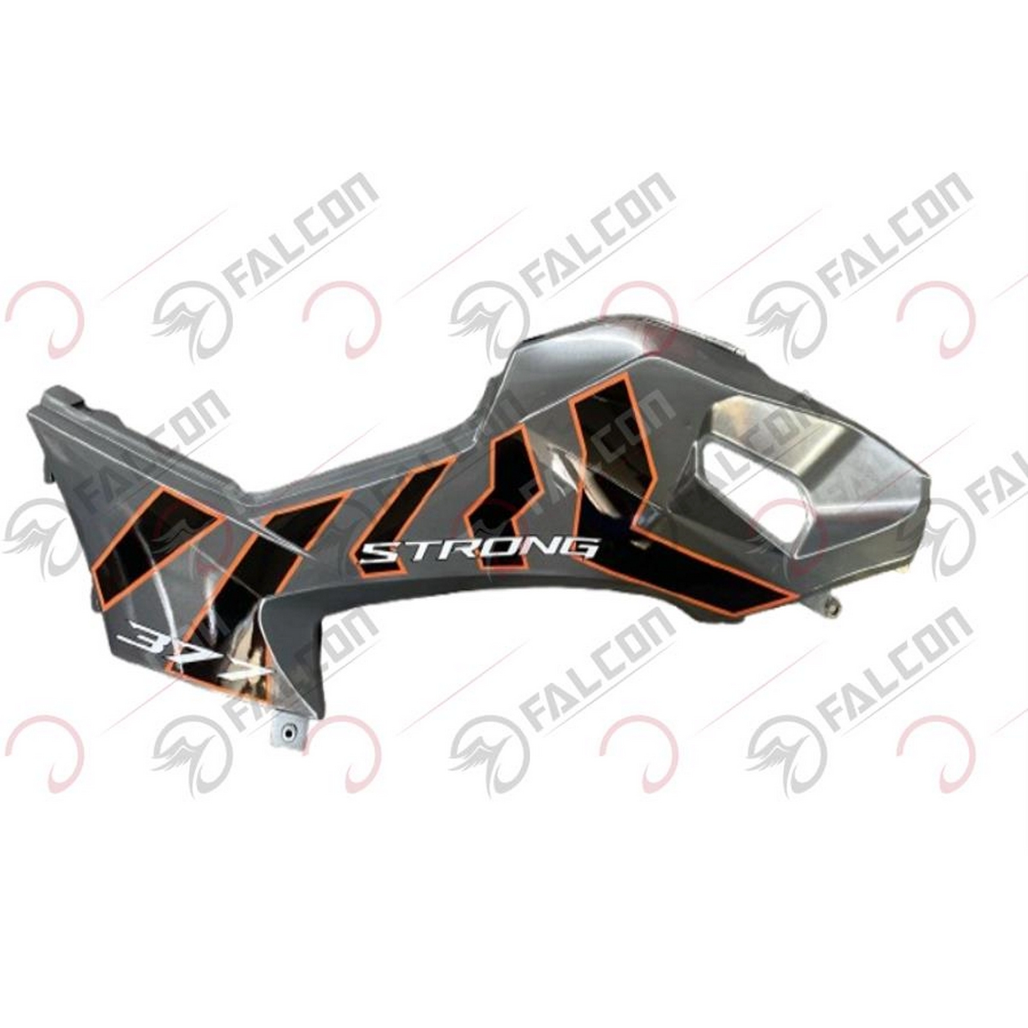 FALCON ATV STRONG 377 ORTA KARENAJ DİZLİK FÜME/TURUNCU SAĞ #ATV377-16-13