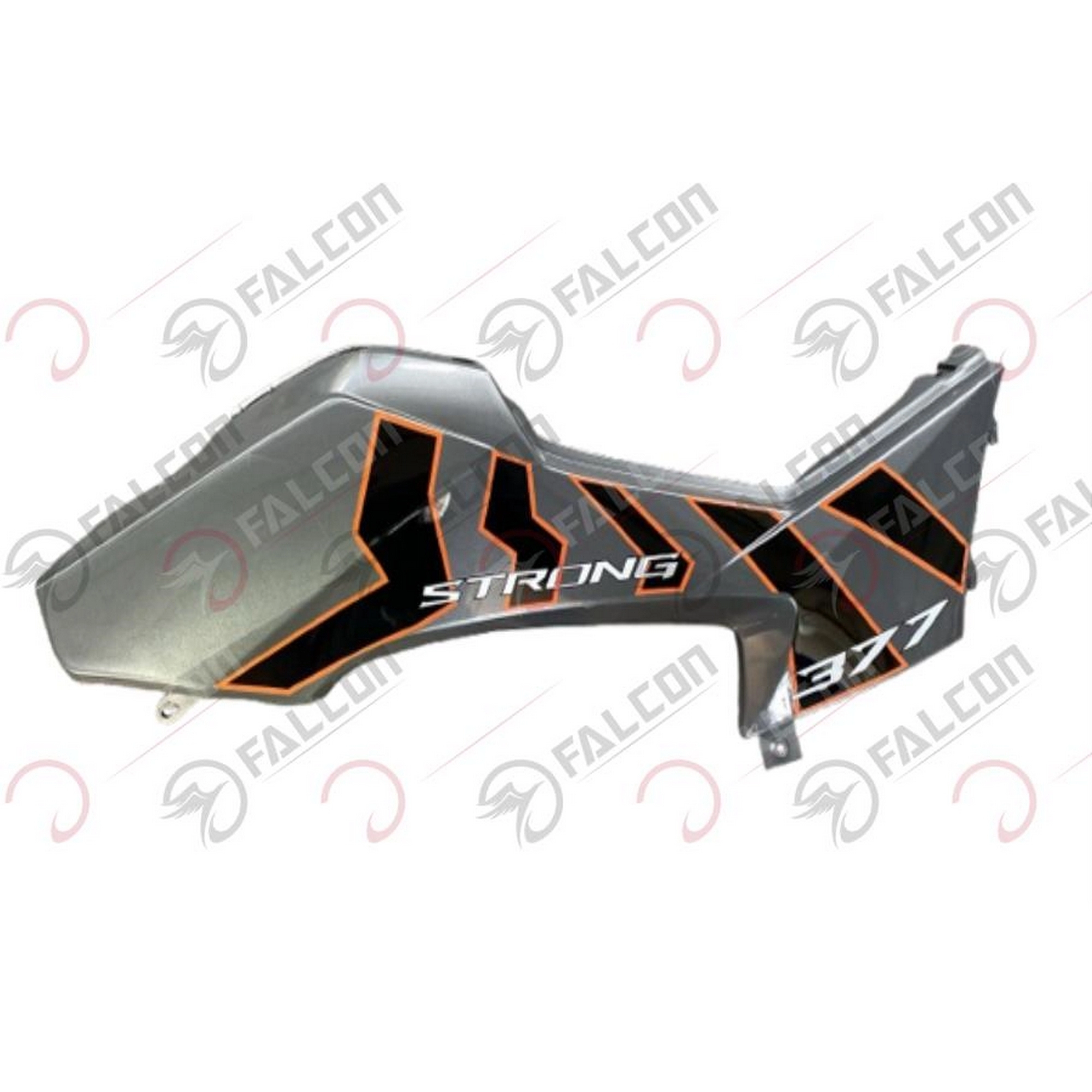 FALCON ATV STRONG 377 ORTA KARENAJ DİZLİK FÜME/TURUNCU SOL #ATV377-16-13S