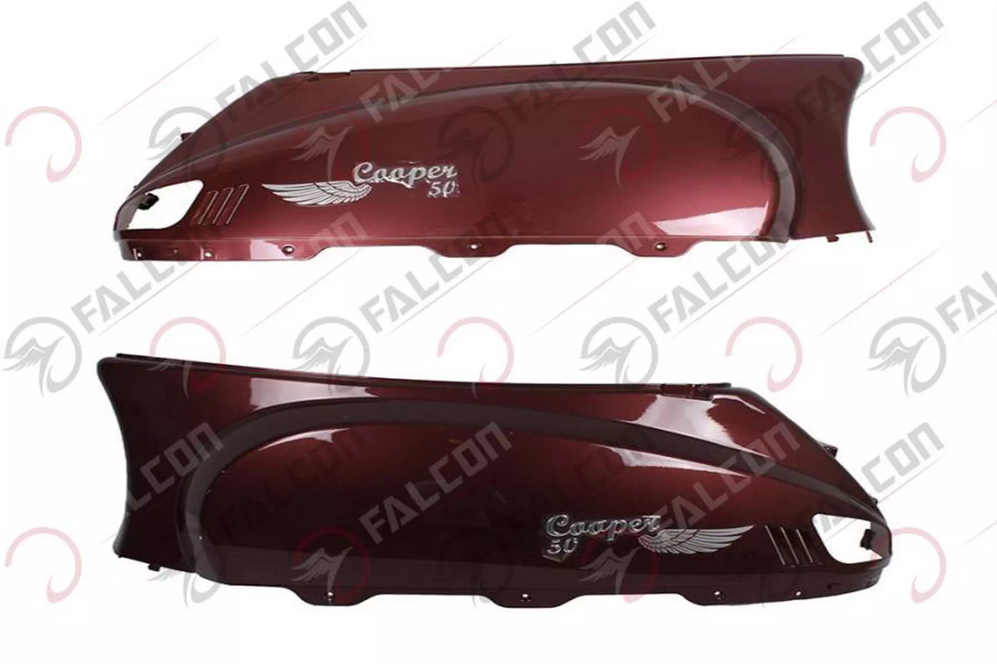FALCON COOPER 50 ARKA KARENAJ SAĞ SOL KIRMIZI TAKIM #COOPER-23-13KTK