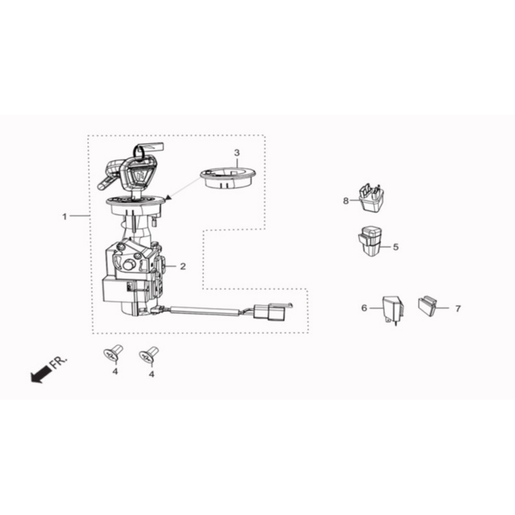 HERO DUET 125 KILIT TAKIMI #HR125-DTI F0401