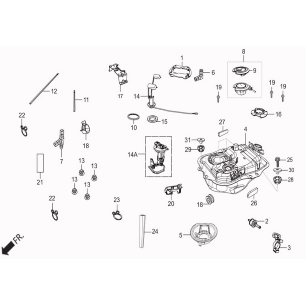 HERO DUET 125 YAKIT DEPO KILIT TELI #HR125-DTI F13A02