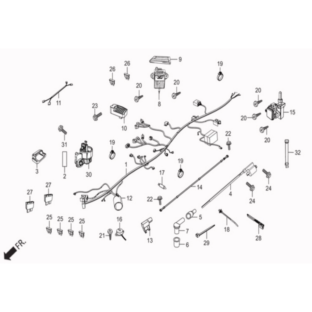 HERO DUET 125 TESISAT ATESLEME #HR125-DTI F2201