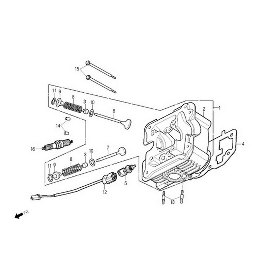 DAELIM SN125 (DL125) SILINDIR KAPAK KOMPLE #DL125 E0301