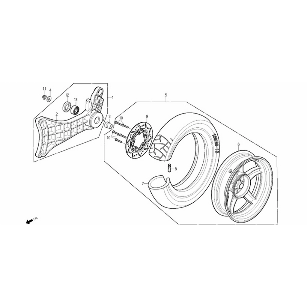 DAELIM SN125 (DL125) ARKA TEKER BAGLANTI BRAKETI #DL125 F1201