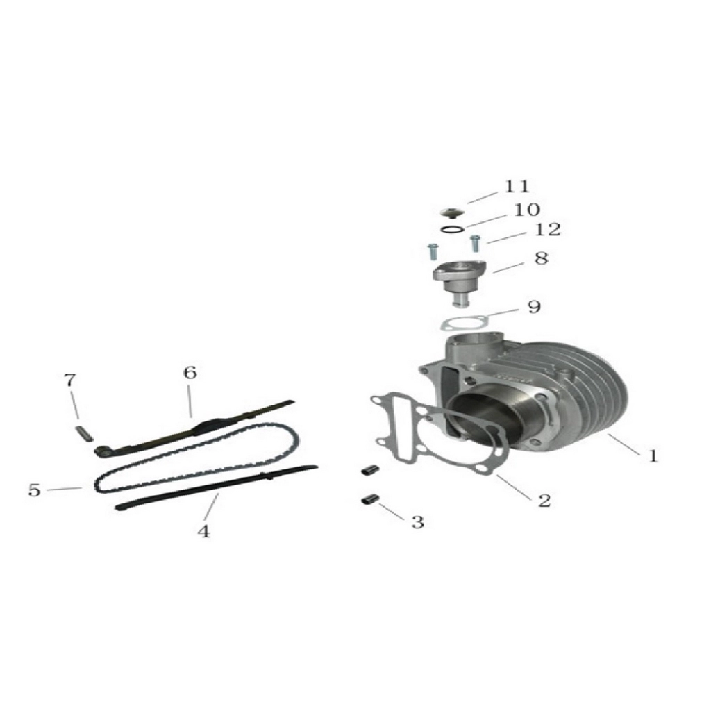 KUBA M150-T EKSANTRİK ZİNCİRİ [W180] #KM 66032