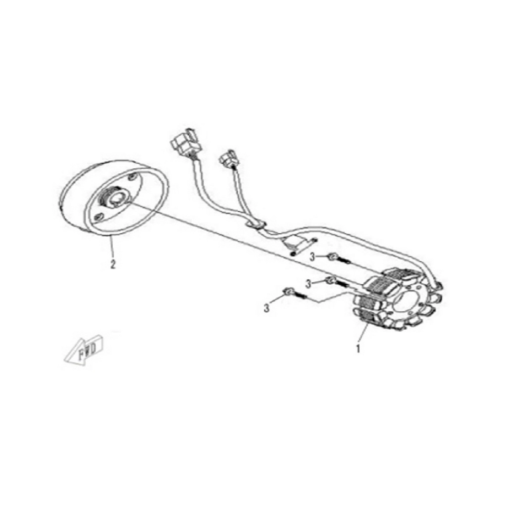 KUBA M550 STATÖR #KM 49944