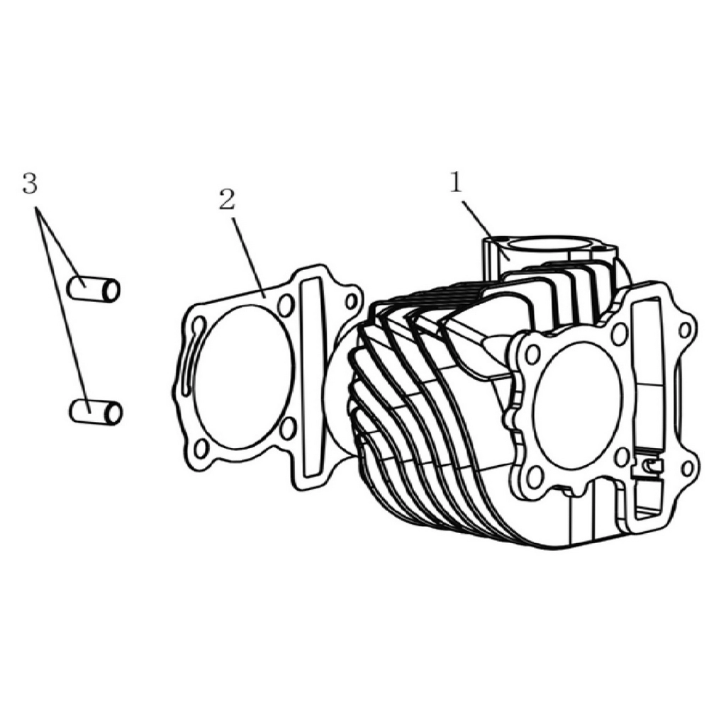 KUBA MX 220 SİLİNDİR CONTASI ALT [HUSSAR220 PRO] #KM 70892