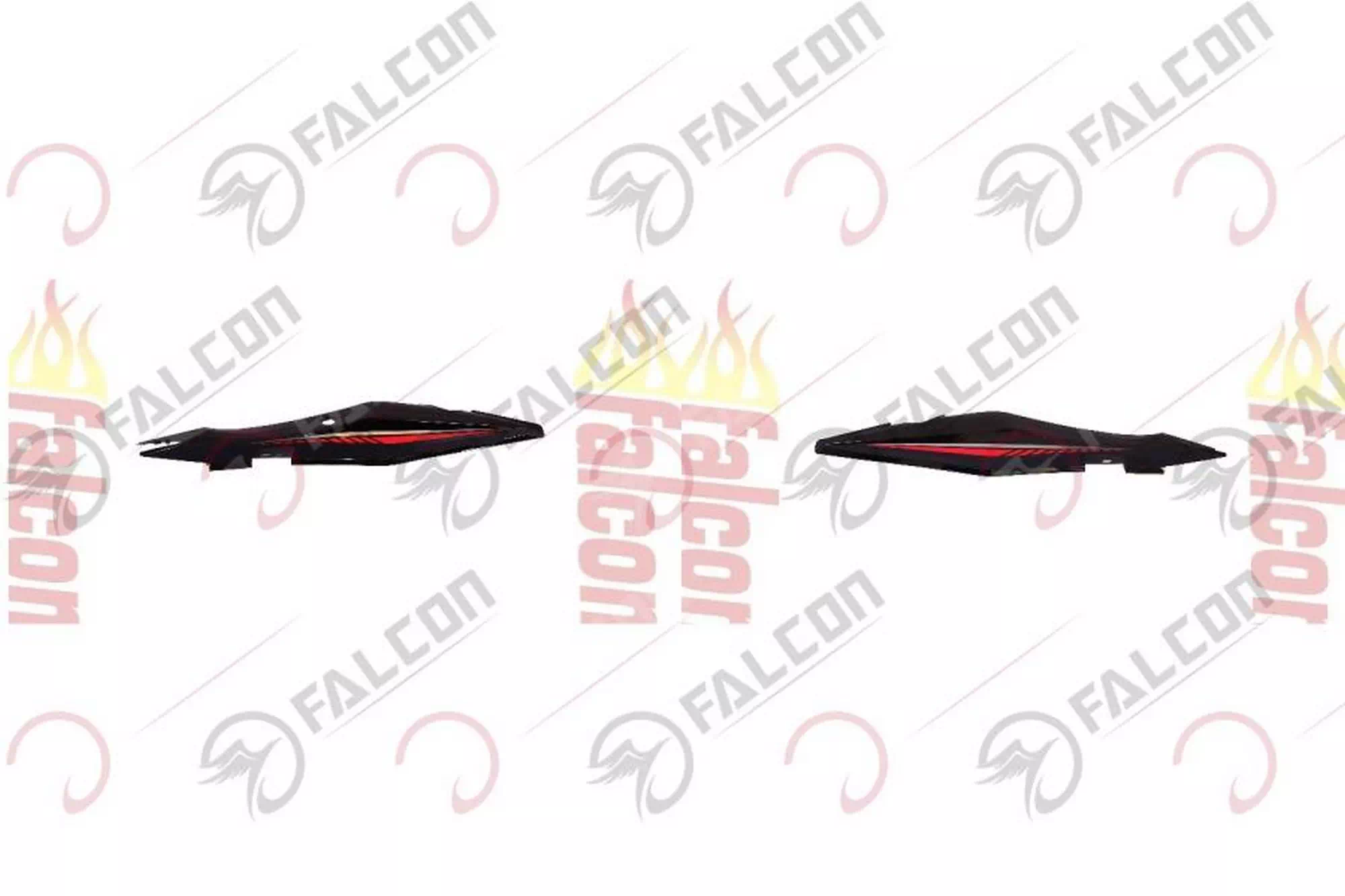 FALCON MEXICO 125 ARKA KARENAJ SAĞ SOL KIRMIZI TAKIM #MXC-23-04KTK
