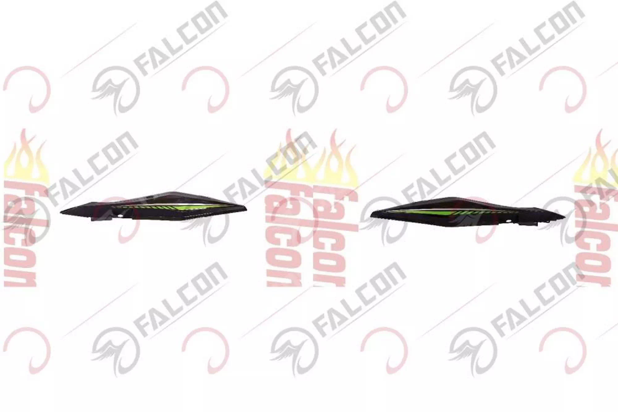 FALCON MEXICO 125 ARKA KARENAJ SAĞ SOL YEŞİL TAKIM #MXC-23-04YTK