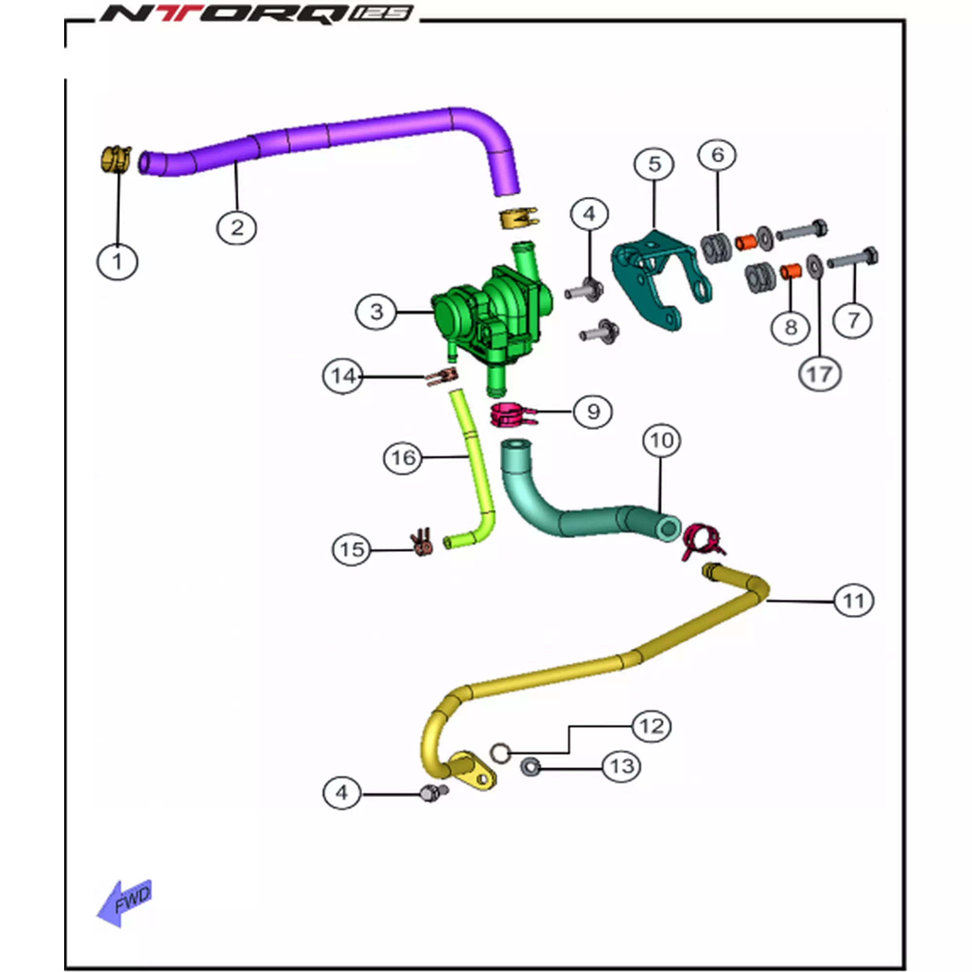 TVS WEGO 110 RONDELA (6X16X1.2) #Y4TVS7002A0229