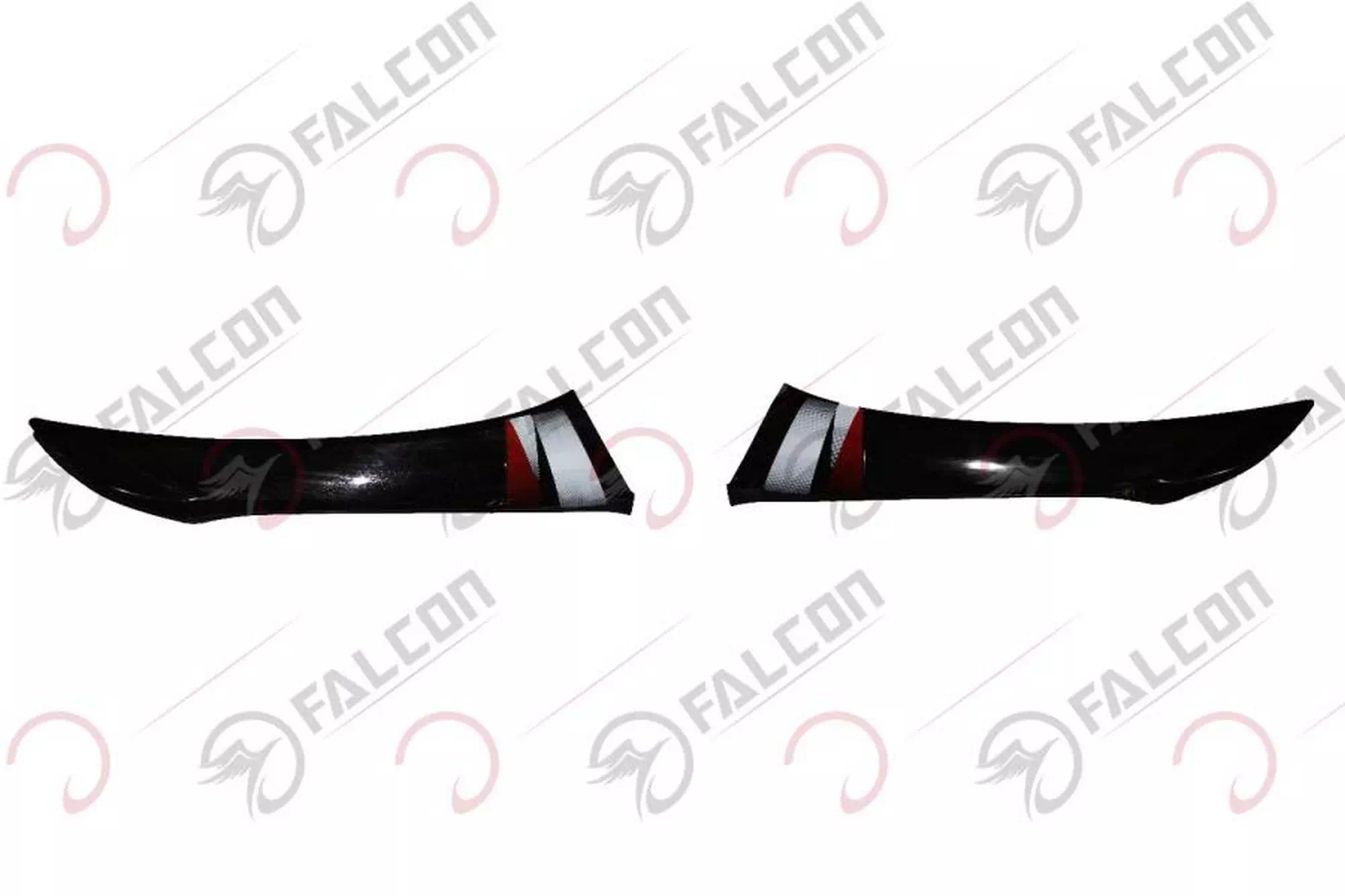 FALCON POWER 2000 DIŞ DİZLİK SAĞ SOL SİYAH TAKIM #PWR-16-03STK