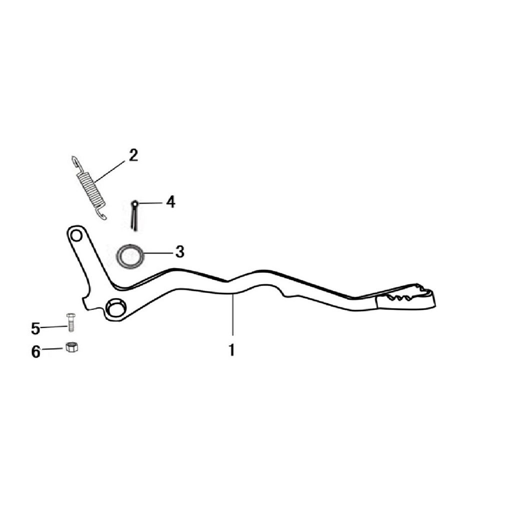 RKS RT250 FREN PEDAL YAYI #RK 25859
