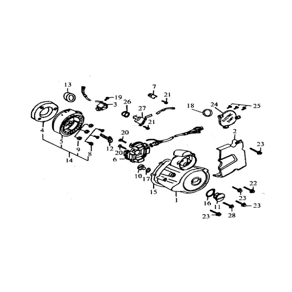 RKS RT250 MOTOR KAPAĞI SOL #RK 25926