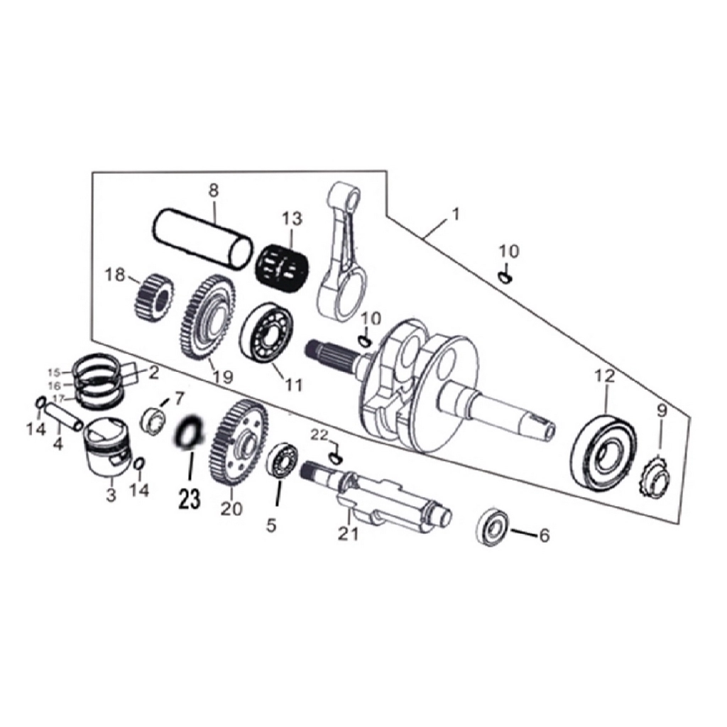 RKS RT250 KRANK #RK 25940