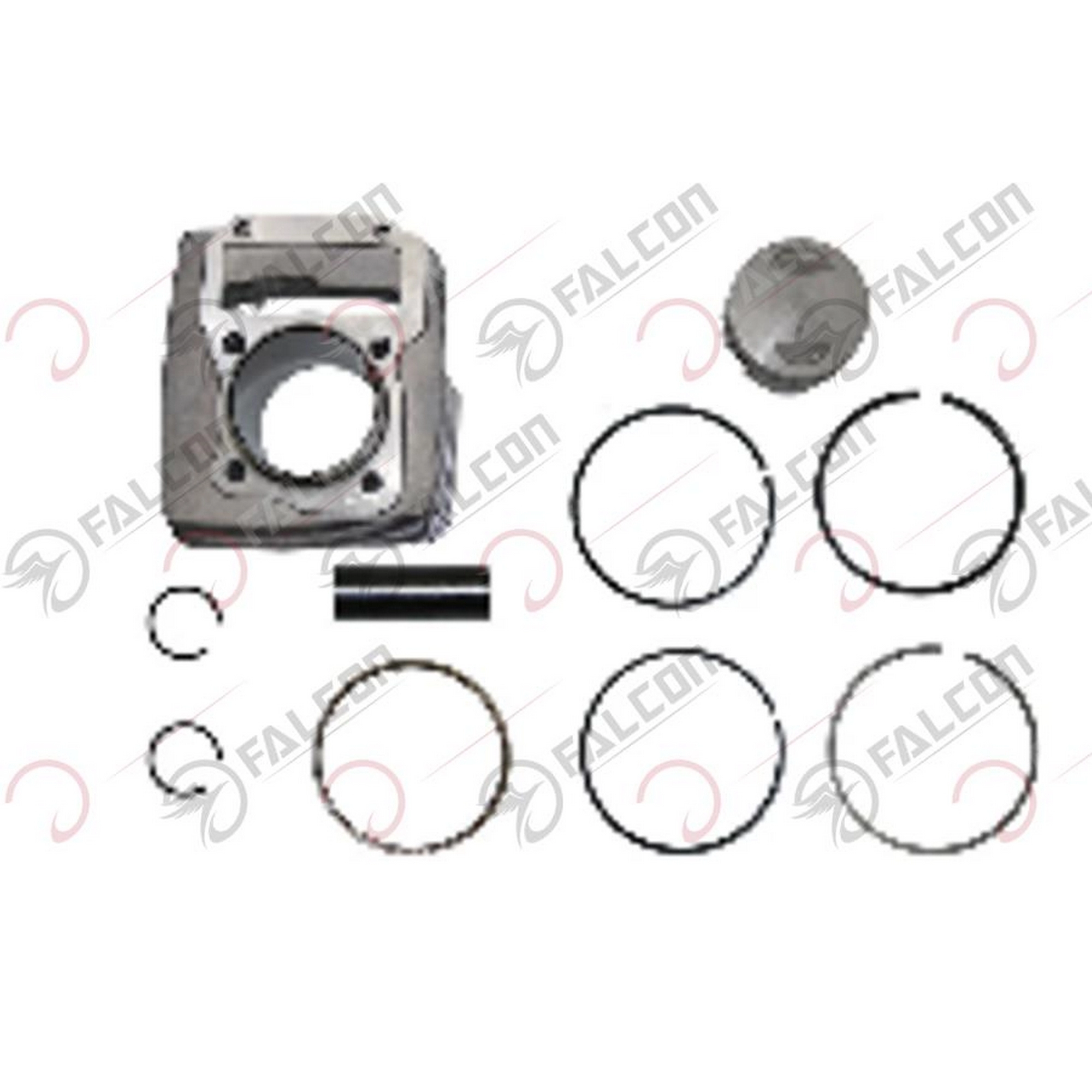 FALCON SALVADOR 188 SİLİNDİR PİSTON KOMPLE Q56 13 PERNO #SLV-18-01
