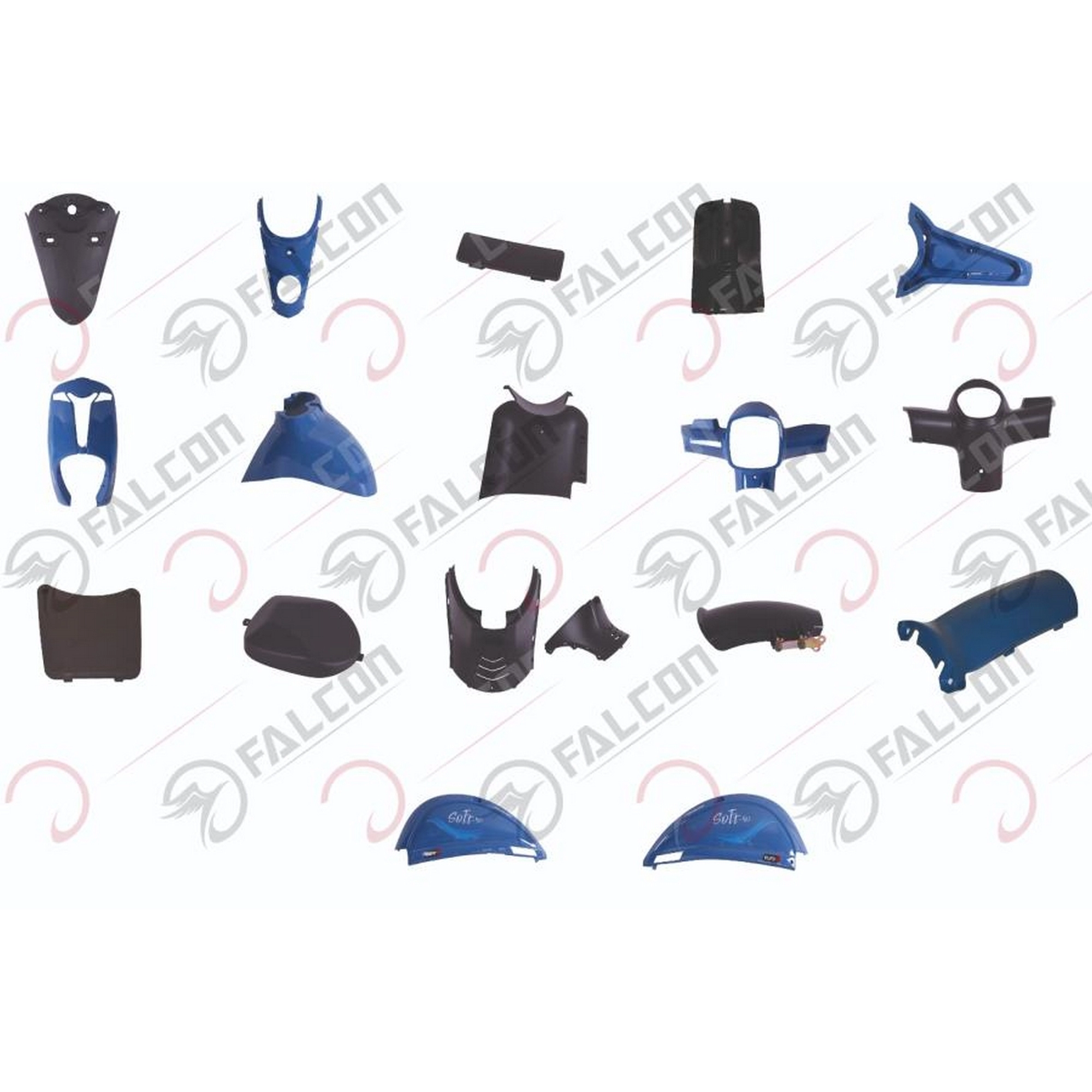 FALCON SOFT 50 KAPORTA SETİ TAKIM 17 PARÇA MAVİ #SOFT-16-20M