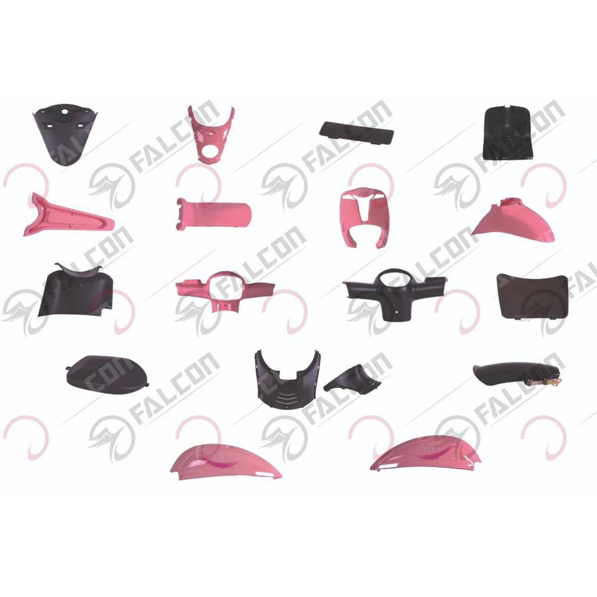 FALCON SOFT 50 KAPORTA SETİ TAKIM 17 PARÇA PEMBE #SOFT-16-20P