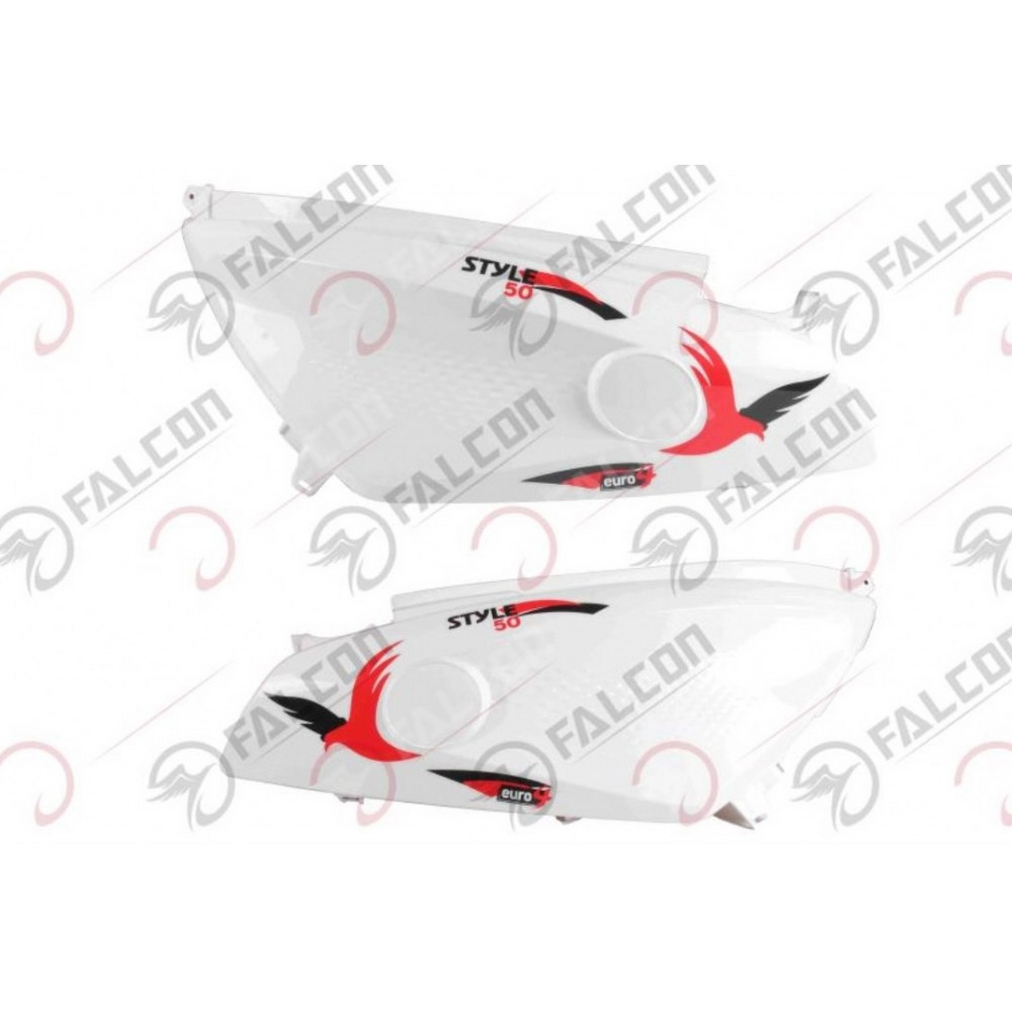 FALCON STYLE 50 ARKA KARENAJ SAĞ SOL BEYAZ TAKIM #STYLE-23-04BTK