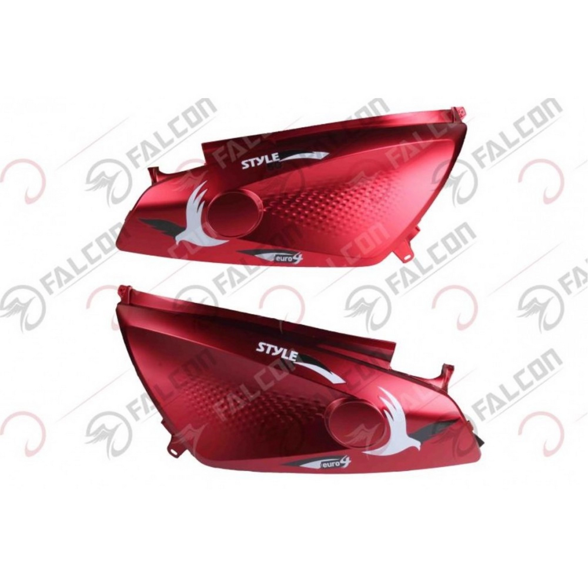 FALCON STYLE 50 ARKA KARENAJ SAĞ SOL KIRMIZI TAKIM #STYLE-23-04KTK