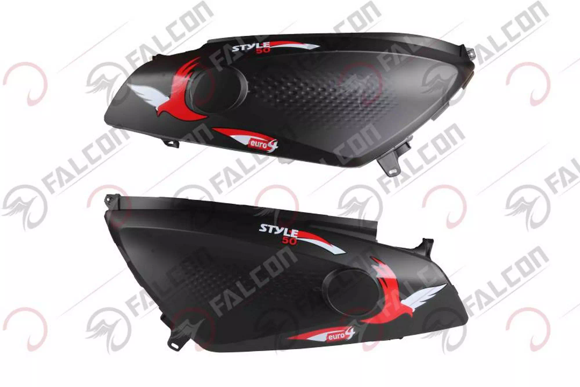 FALCON STYLE 50 ARKA KARENAJ SAĞ SOL SİYAH TAKIM #STYLE-23-04STK