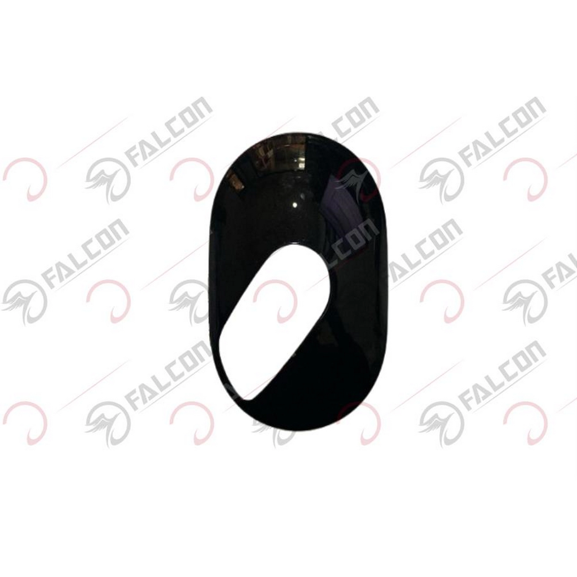 FALCON TECHNO 50 AYNA DEKORATİF KAPAK SOL SİYAH #TECHNO-08-05YY