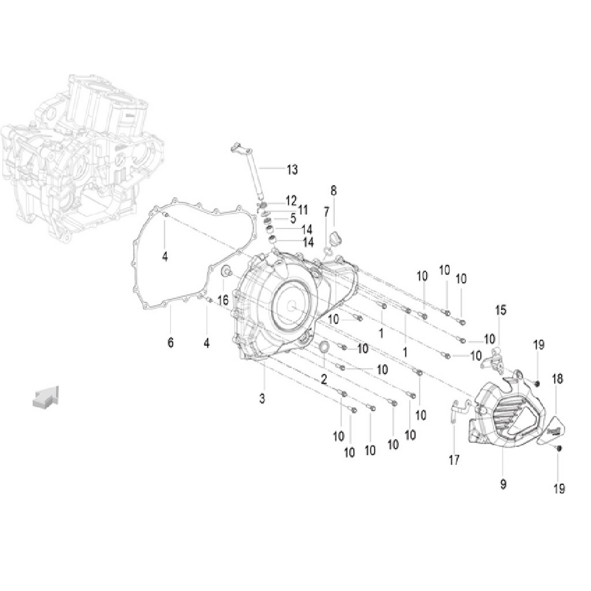 BENELLI TRK 502 X MOTOR KAPAĞI SAĞ DEKORU #KM 75843