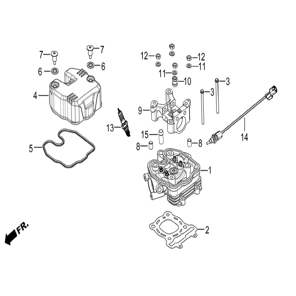 RKS TRV 242 SİLİNDİR CONTASI ÜST #RK 32669