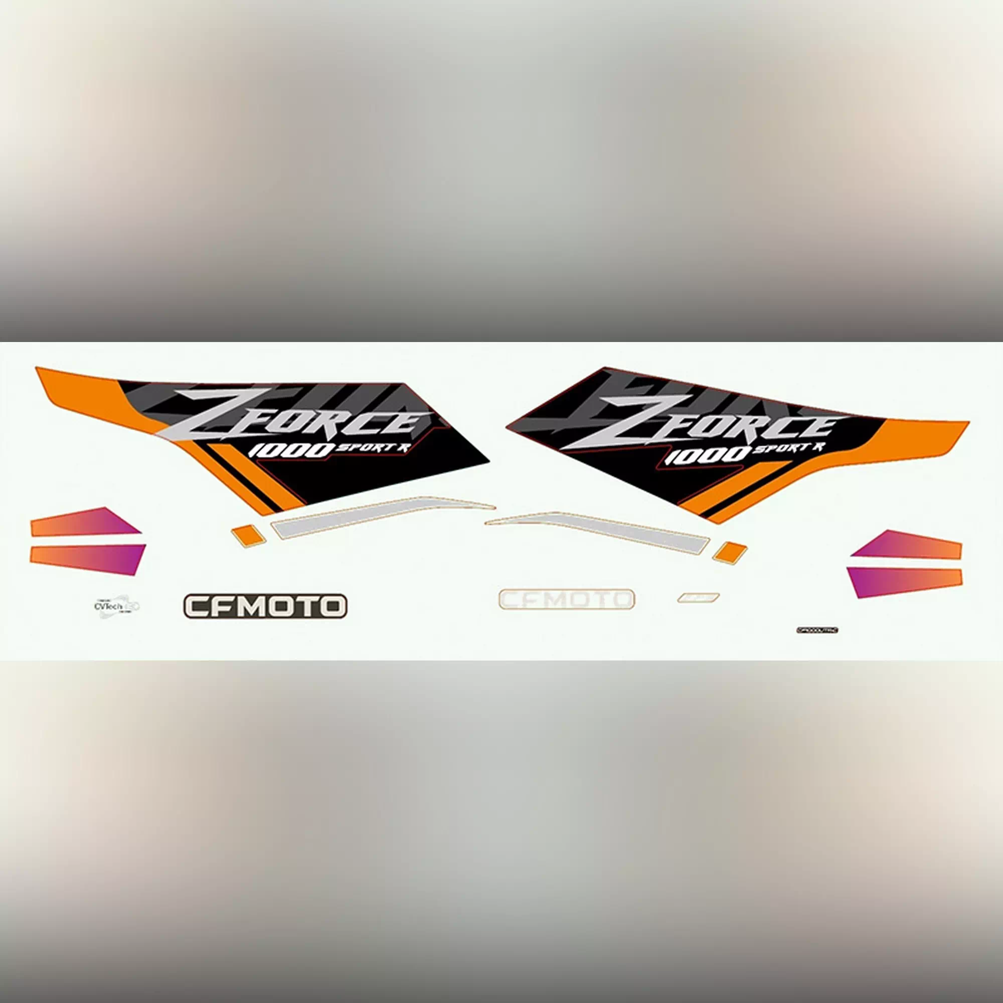 CF MOTO CF1000UTR-C (ZFORCE) 1000SPORT (T1B) ETIKET SETI (TURUNCU) #Y4CFM4049A0091