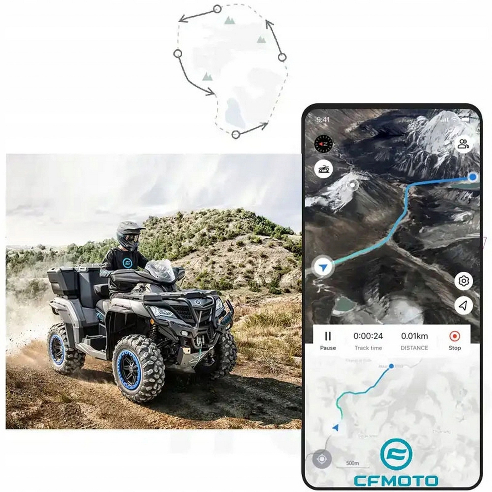 CF MOTO 450MT T-BOX #Y4CFM4054A0148