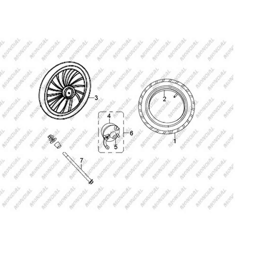 MONDIAL E-MON JOY ON JANT - CELIK (2.125X18") #Y4EMN2008A0047