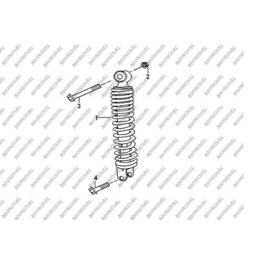 MONDIAL 50 TT ARKA AMORTISOR #Y4MON0010A0156