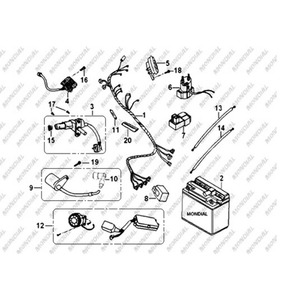 MONDIAL 125 MT KONTAK #Y4MON0080A0035