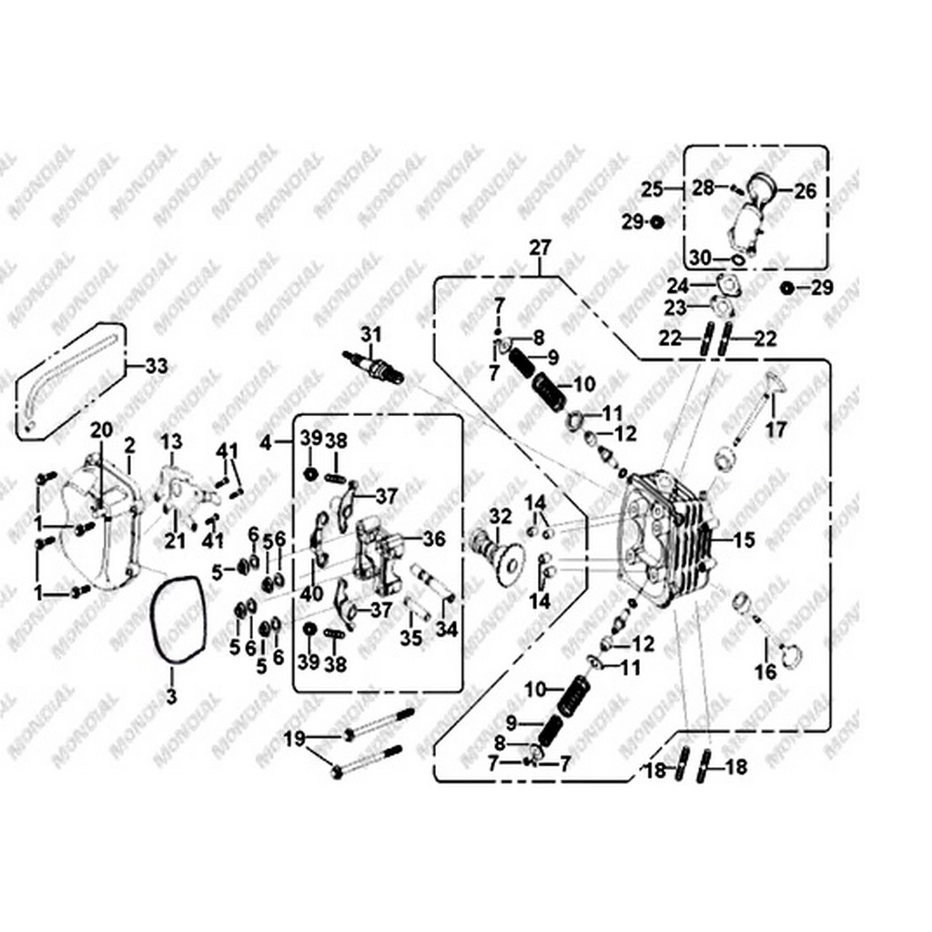 MONDIAL 125 ZN KULBUTOR KAPAGI #Y4MON0090A0003