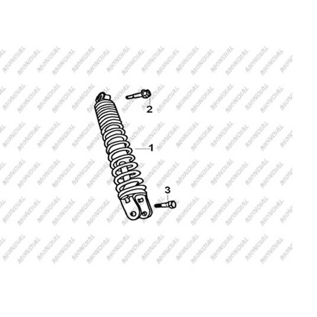 MONDIAL 125 ZN ARKA AMORTISOR #Y4MON0090A0043
