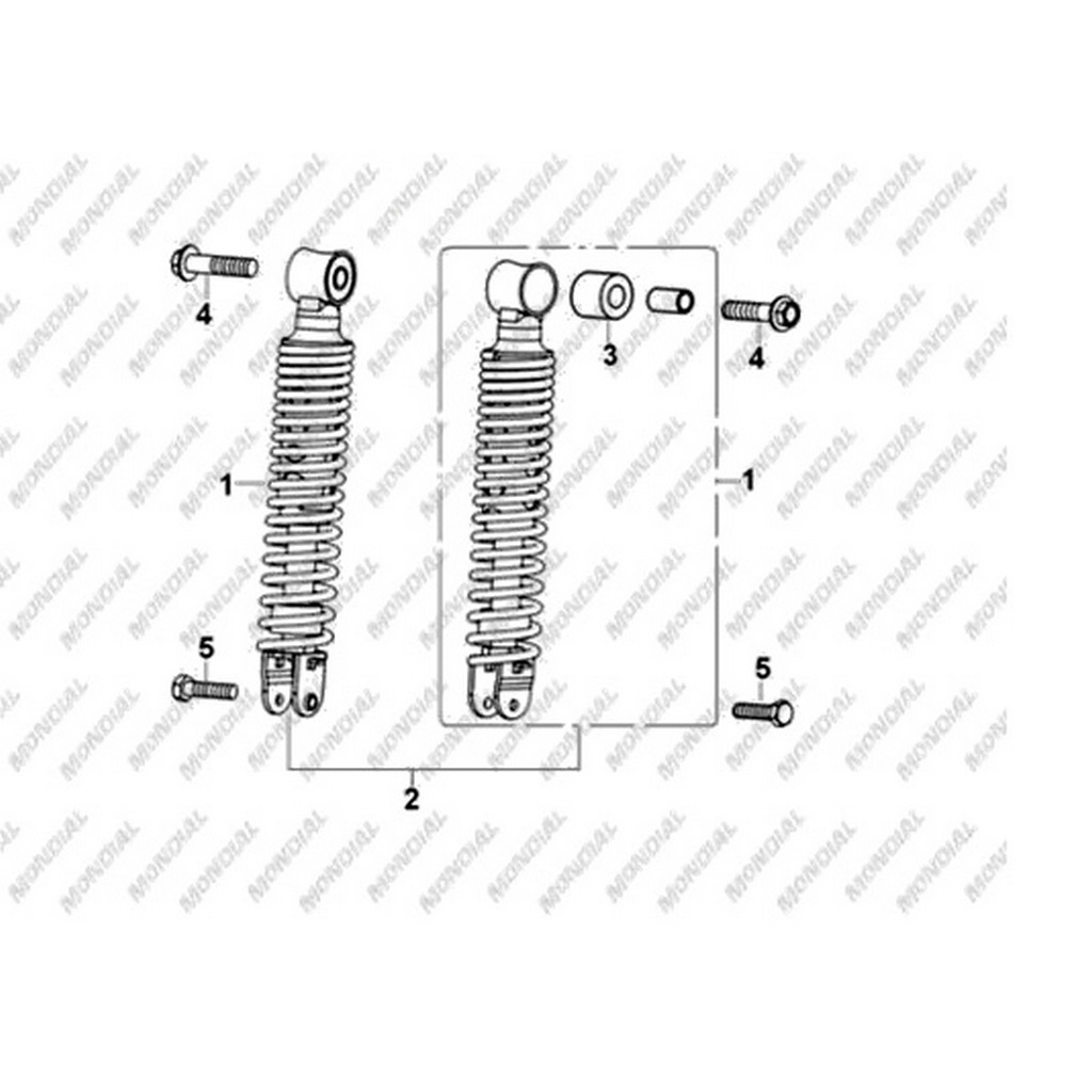 MONDIAL 125 KV ARKA AMORTISOR #Y4MON0120A0055