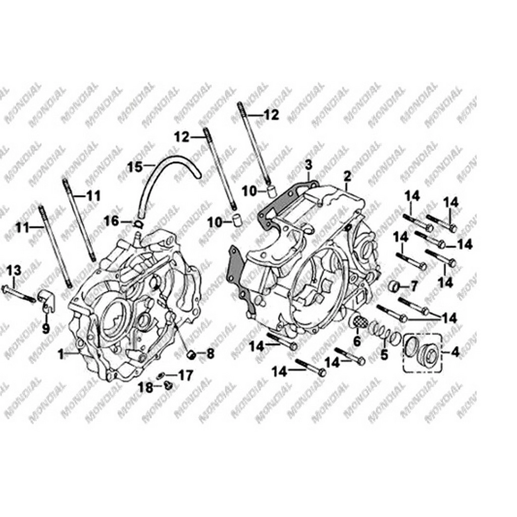 MONDIAL 150 UT KRANK KUTUSU SAG #Y4MON0250A0009