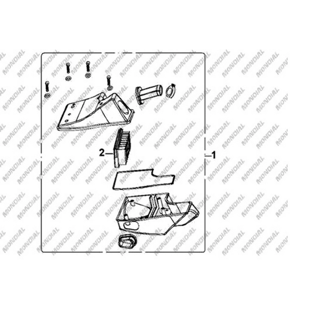 MONDIAL 150 UT HAVA FILTRESI KOMPLE #Y4MON0250A0133