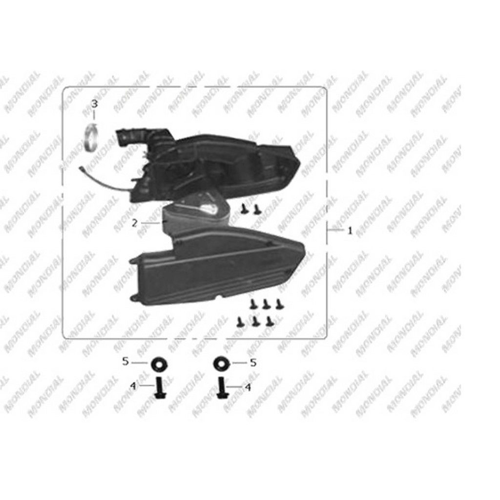 MONDIAL 125 UPM (PIZZA) HAVA FILTRESI KOMPLE #Y4MON0330A0011