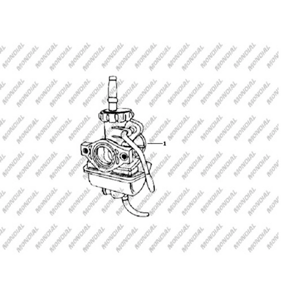 MONDIAL 100 UAG KARBURATOR KOMPLE #Y4MON0340A0048